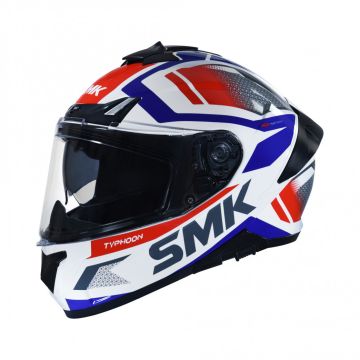 Casco integrale SMK TYPHOON THORN Bianco Rosso Blu