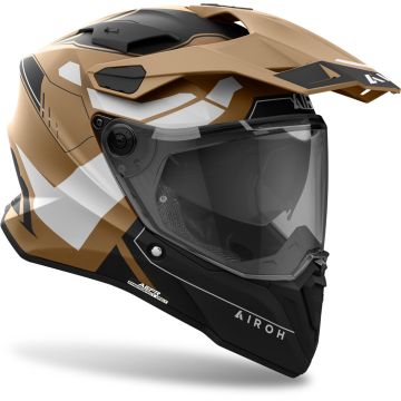 Airoh COMMANDER 2 REVEAL full-face touring helmet in matte Sand fiber