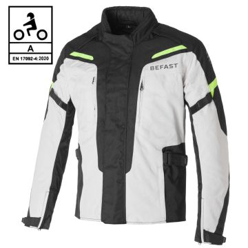 Giacca moto Befast PRO RIDER CE Certificata Nero Grigio