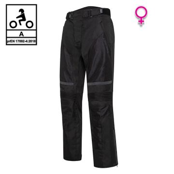 Pantaloni moto donna estivi Befast DUNE PANT Lady CE Nero