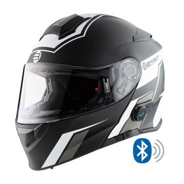 Befast Connect Modular Helmet with integrated interphone White Black