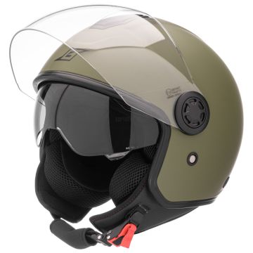 Befast Elysium Helmet jet  ce double fluorescent visor military green