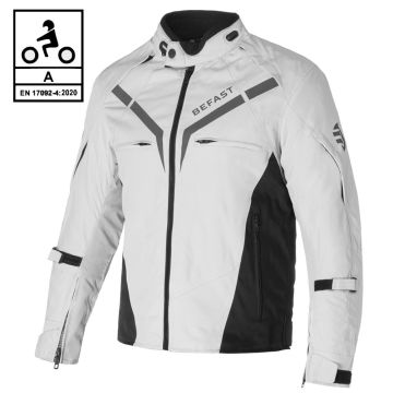 Giacca moto Befast GAMMA CE certificata Nero Grigio