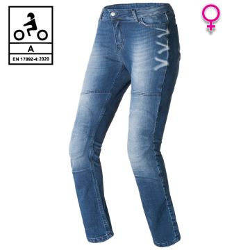 Jeans moto donna Befast JARVIS Lady CE Certificati Blu stonewash