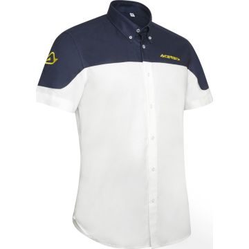 Short sleeve shirt Acerbis Team White Blue