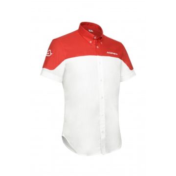 Acerbis Team Short Sleeve Shirt White Red