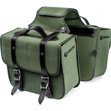 Carburo Racer Canvas pair of side bags Military Green