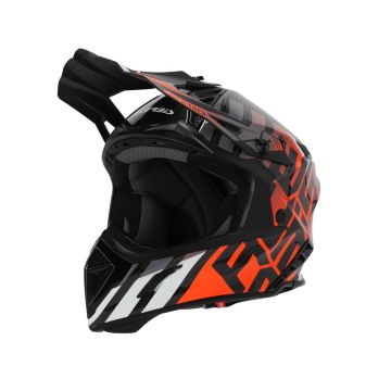 Acerbis Steel Carbon 2206 cross helmet Black Orange fluo