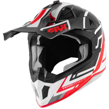 Cross helmet Givi 70.1 LOGIC fiber Black White Red
