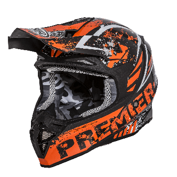 Premier EXIGE ZX3 22.06 Orange Black Cross Helmet