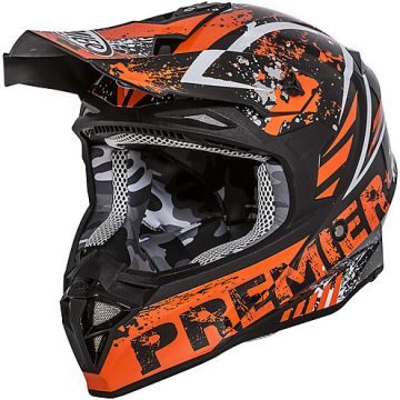 Premier EXIGE ZX3 cross helmet Black Orange