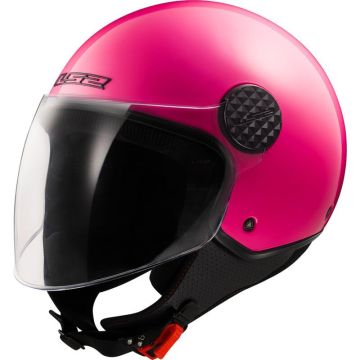 LS2 OF558 Sphere Lux II Jet Helmet Pink Fluo 06