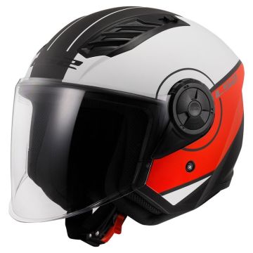 LS2  Helmet Jet  OF616 Airflow 2 Cover white red matte