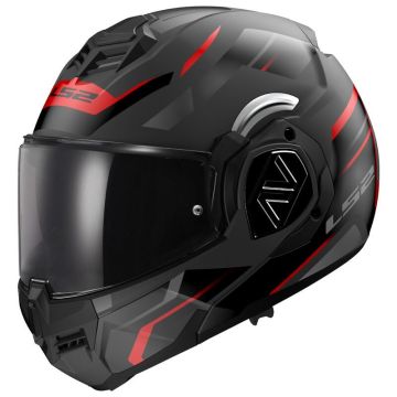 LS2   FF906 Advant Kuka Black Red Modular Helmet
