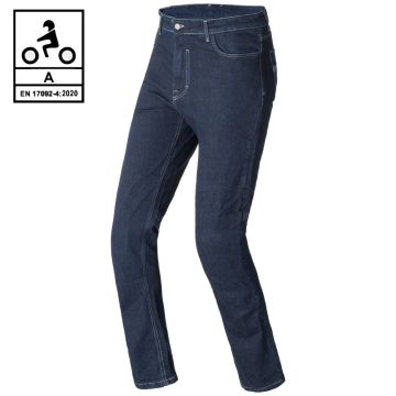 Jeans moto Carburo TORIN CE Certificati con fibra aramidica Blu