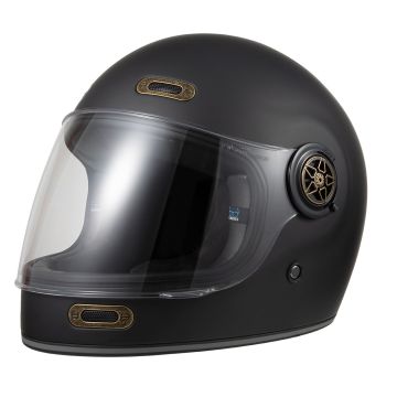 Casco Integrale Carburo Retro' Ce Nero Opaco