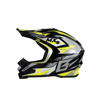 Befast Fluen yellow graphic graphic graphic graphics Cross helmet