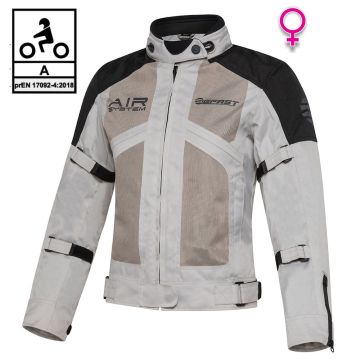 Giacca moto donna estiva Befast FREEZER Lady Nero Grigio