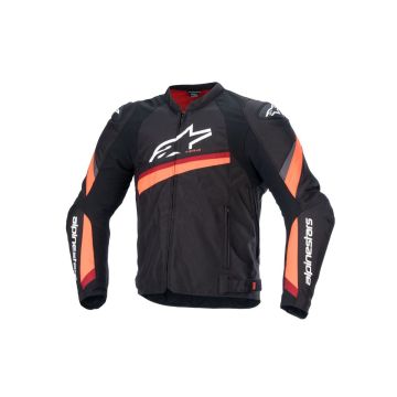 Motorcycle jacket Alpinestars T-GP PLUS R V4 Black Red Fluo
