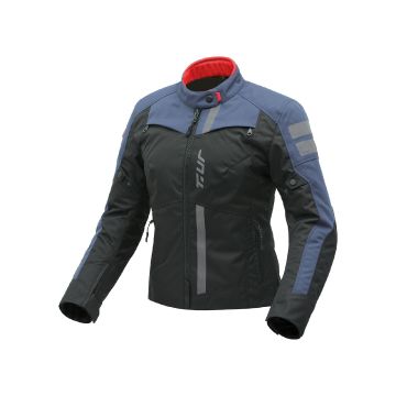 Women's motorcycle jacket T-UR TASMANIA HYDROSCUD® Black Blue