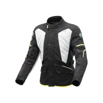 Motorcycle jacket T-UR HIMALAYA HYDROSCUD® 3 layers Black Light gray