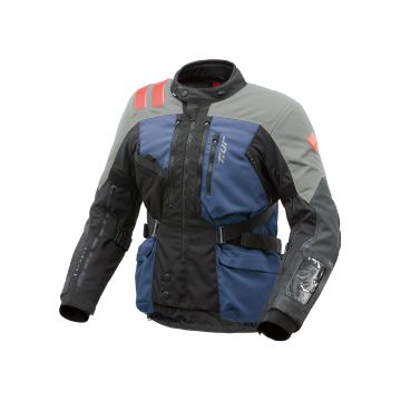 T-UR ROADBOOK HYDROSCUD® 3-Layer Motorcycle Jacket Blue Anthracite