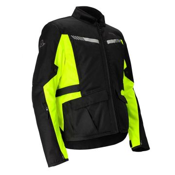 Acerbis X-TRAIL CE 3-layer touring motorcycle jacket Black Yellow Fluo