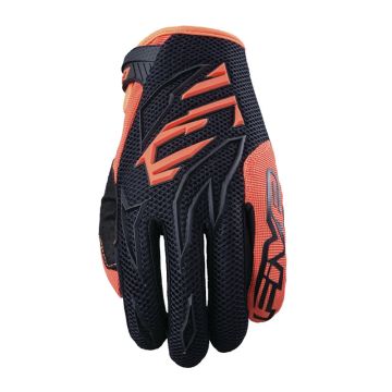 Five MXF3 Gloves Black Orange Fluo