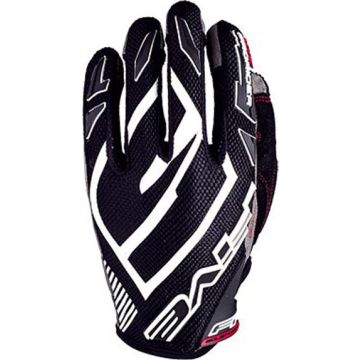 Five MXF Prorider S cross gloves Black White