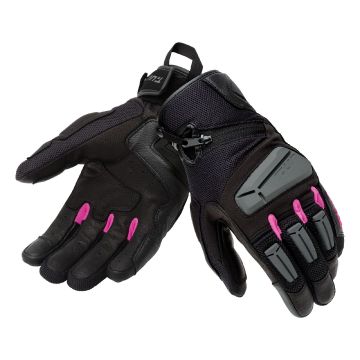 T-UR G-FOUR LADY women's summer motorcycle gloves Black Fuchsia