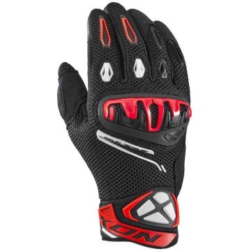 Ixon Mirage Airflow summer motorcycle gloves Black Red