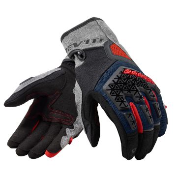 Rev'it Mangrove Summer Motorcycle Gloves Silver Blue