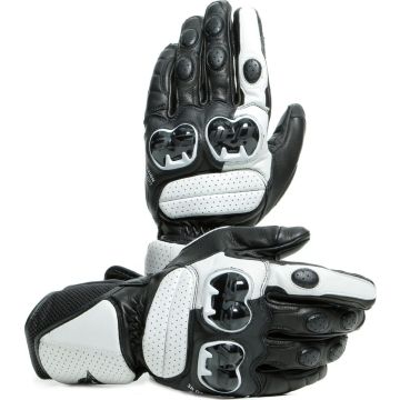 Dainese IMPETO leather gloves Black White