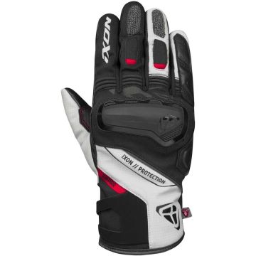 Ixon PRO KNARR winter motorcycle gloves Black Gray Red