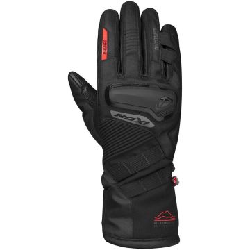 Ixon PRO RAGNAR winter motorcycle gloves Black, bright red