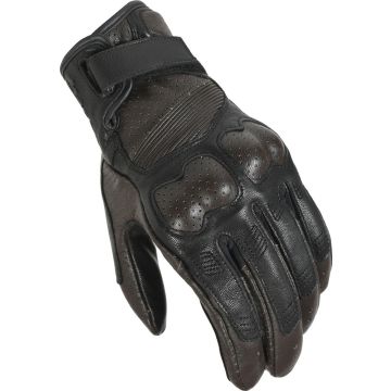 Macna Bold leather summer gloves Black Brown