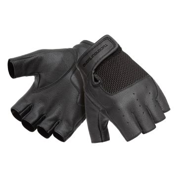 Tucano Urbano  Fab Black Summer Leather Motorcycle Gloves