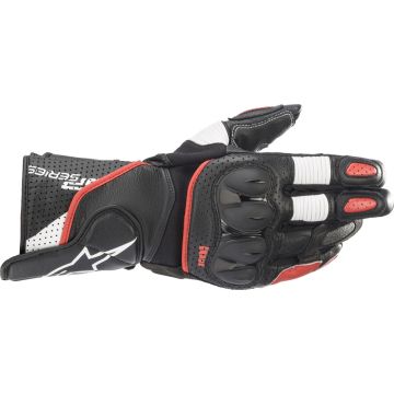 Alpinestars SP-2 V3 summer leather sport gloves Black White Bright Red