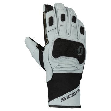 Scott Priority GTX motorcycle gloves leather dark Grey Black