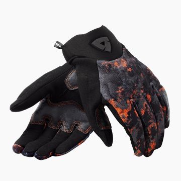 Rev'it Continent WB Black Orange Motorcycle Gloves