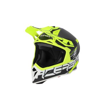 Acerbis Steel Carbon 2206 Carbon Black Yellow Fluo Cross Helmet