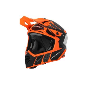 Acerbis X-Track 2206 cross helmet in fiber Orange Fluo Black