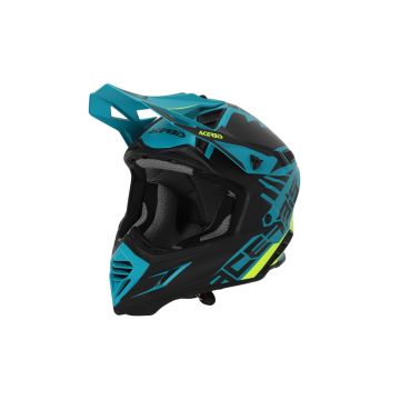 Acerbis X-Track 2206 cross helmet in fiber Green Black