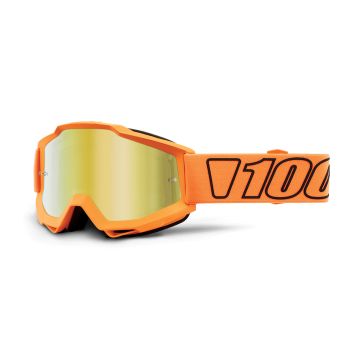 100% accuri luminari mx goggle mirror gold lens