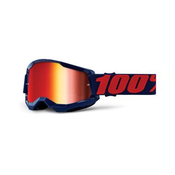 100% Strata 2 masego cross goggle mirror red lens