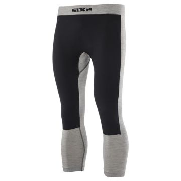 SIXS PNX WB MERINOS WOOL leggins with WindShell Grey