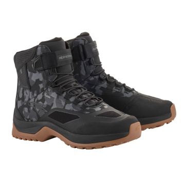 Scarpe moto Alpinestars CR-6 DRYSTA Nero Grigio Camo Gum