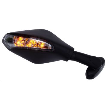 FAR 7511 Left rear view mirror approved with led Black