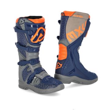 Acerbis X-TEAM MX Boots Blue Gray