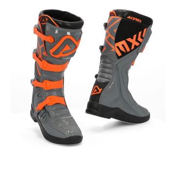 Acerbis X-TEAM Cross Boots Gray Orange